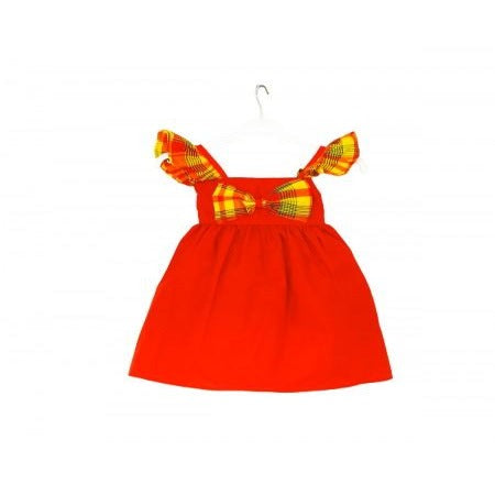 Robe Madras Elena Hibiscus fille