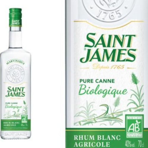 Rhum blanc Saint James Bio 40%