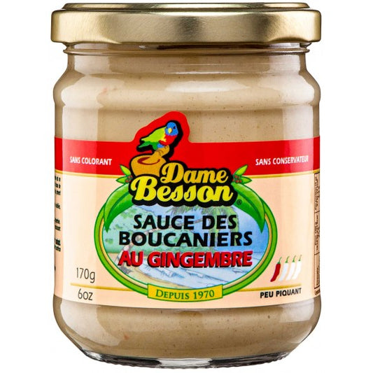 Sauce des boucaniers au gingembre Dame Besson 170g