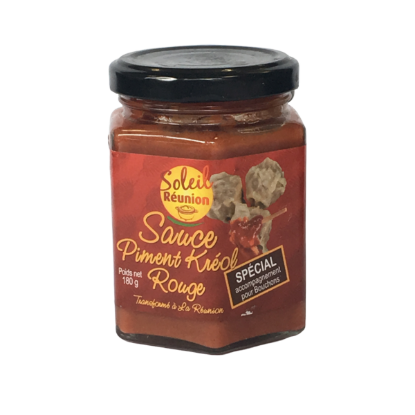 Sauce piment kréol rouge bouchon 180gr Soleil Reunion