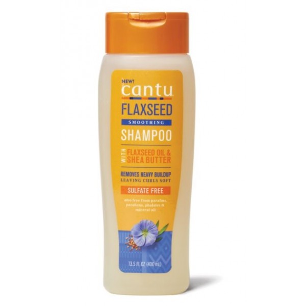 Shampoing nettoyant GRAINES DE LIN & KARITÉ 400ml (Flaxseed shampoo) Cantu