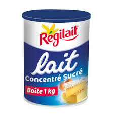 Lait concentré sucré 1kg Regilait