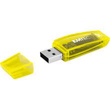 Emtec ECMMD8GC410 - Clé USB - 2.0 - Série Runners - C410 Color Mix - 8 Go - Transparente avec capuchon