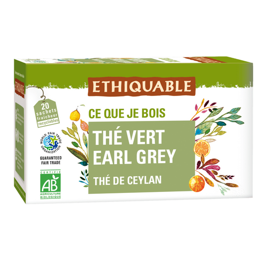 Thé vert Earl Grey Ethiquable 36g 