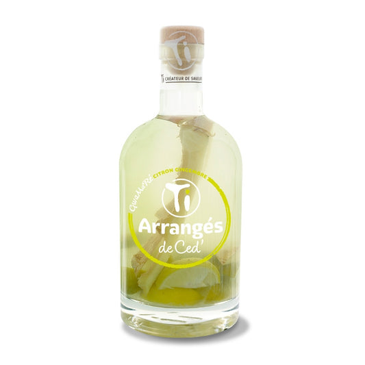 Rhum Arrangés citron gingembre 32° 35 cl Ti Cèd