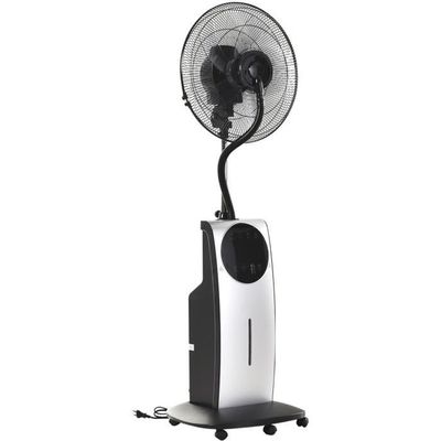 Ventilateur brumisateur sur roulettes - oscillant silencieux 90 W avec télécommande - minuterie 3 modes 3